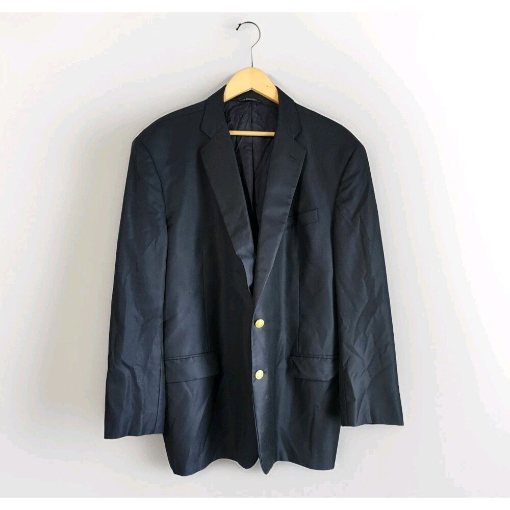 Vtg Brooks Brothers Makers Merchants Country Club 50R Navy Saxxon Madison Blazer